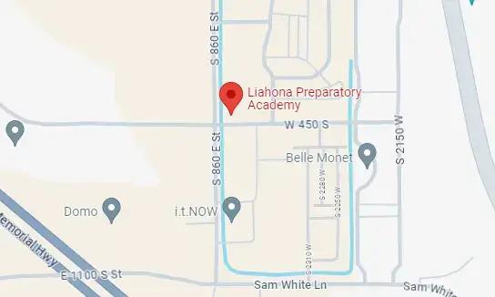 Google Maps Location of Liahona Preparatory Academy